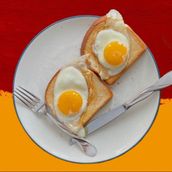 Sunny Side Up Eggs On Bread