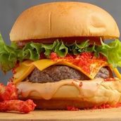 Grilled Beef Cheetos Burger