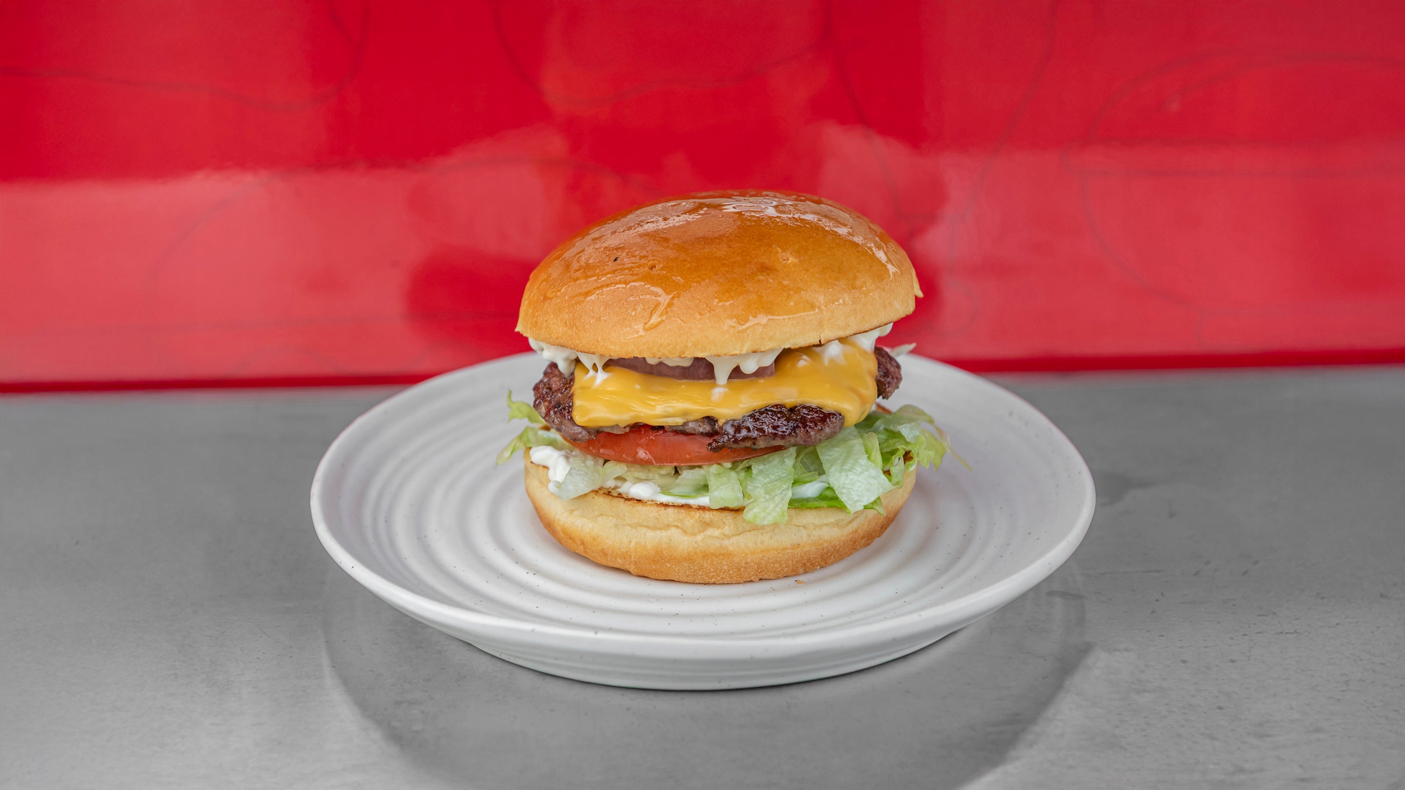 Beef Smash Burger Meal with free 3 chicken wings