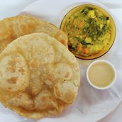 Poori Bhaji Set (2 Pcs.)