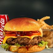 Crispy Bacon BBQ Burger Meal - Spicy