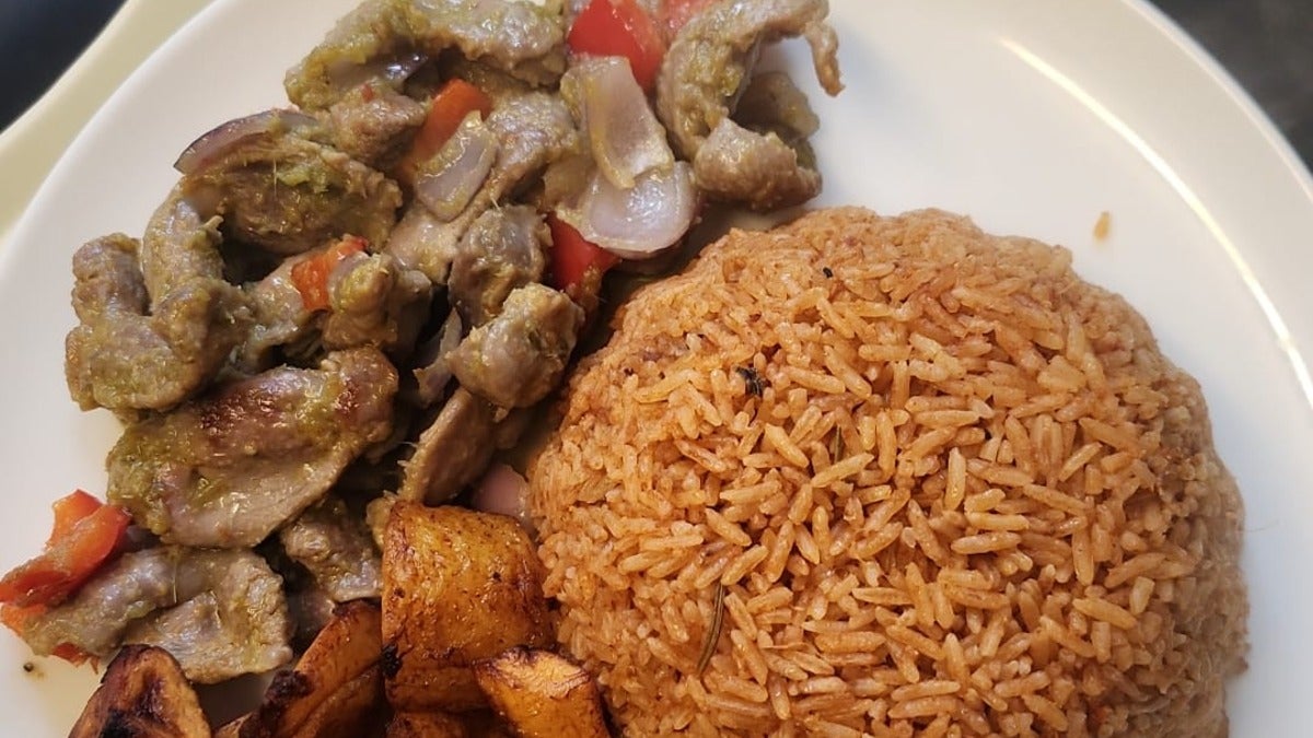 Jollof with Gizzard