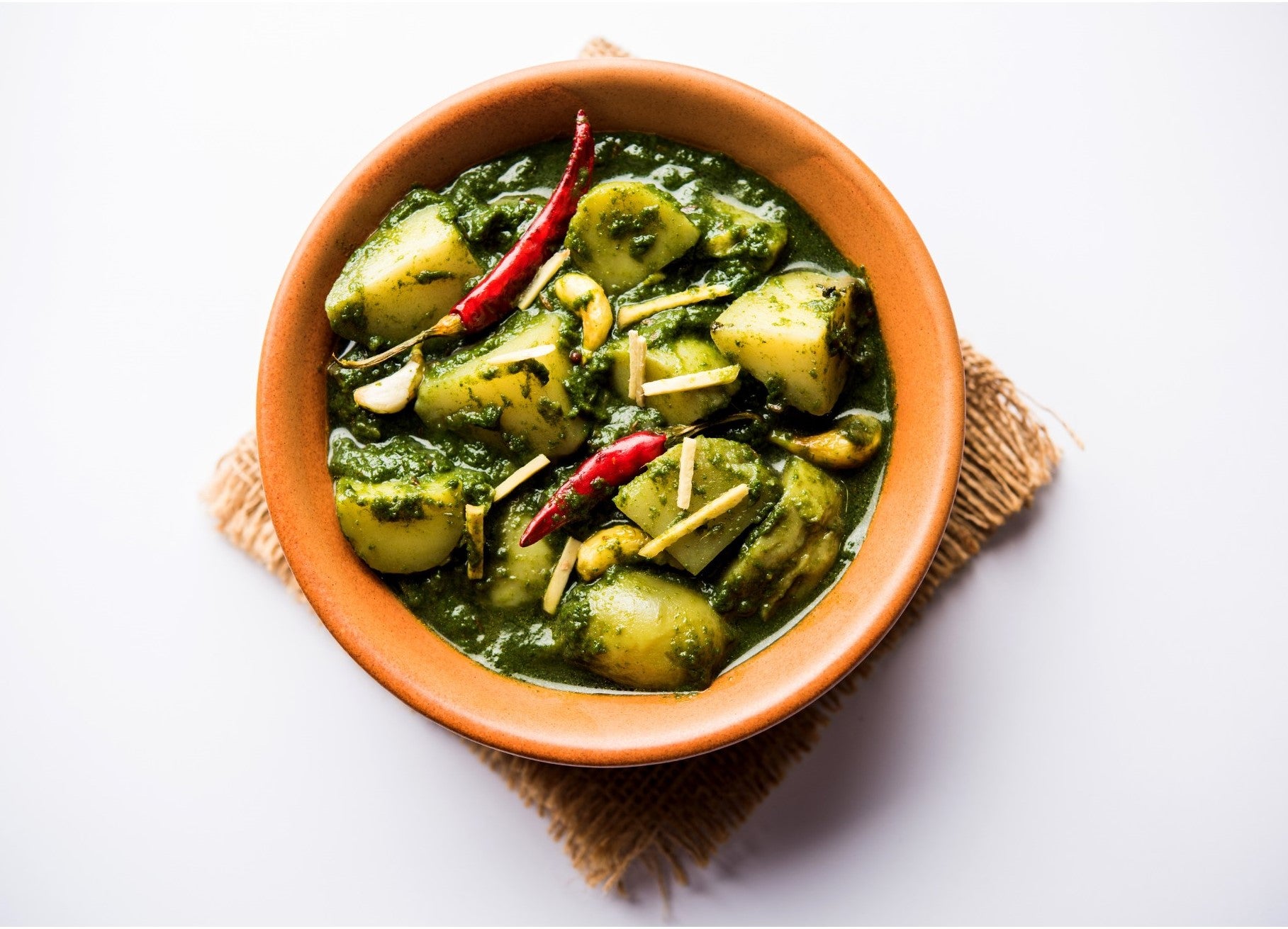 Aloo Palak ( Spinach and Potatoes )