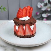 Strawberry Brownies Burger 