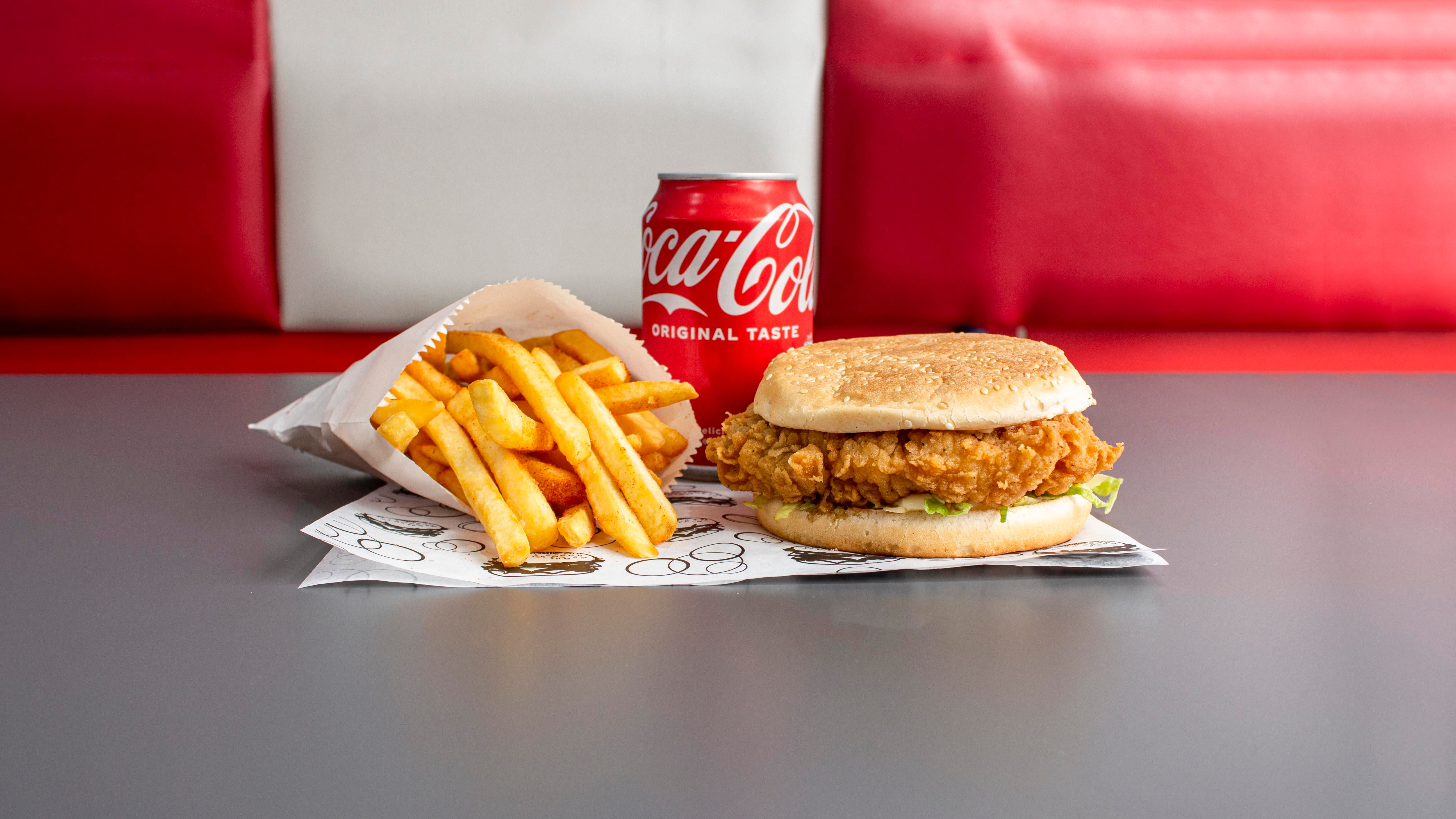 Chicken Filled Burger - Meal