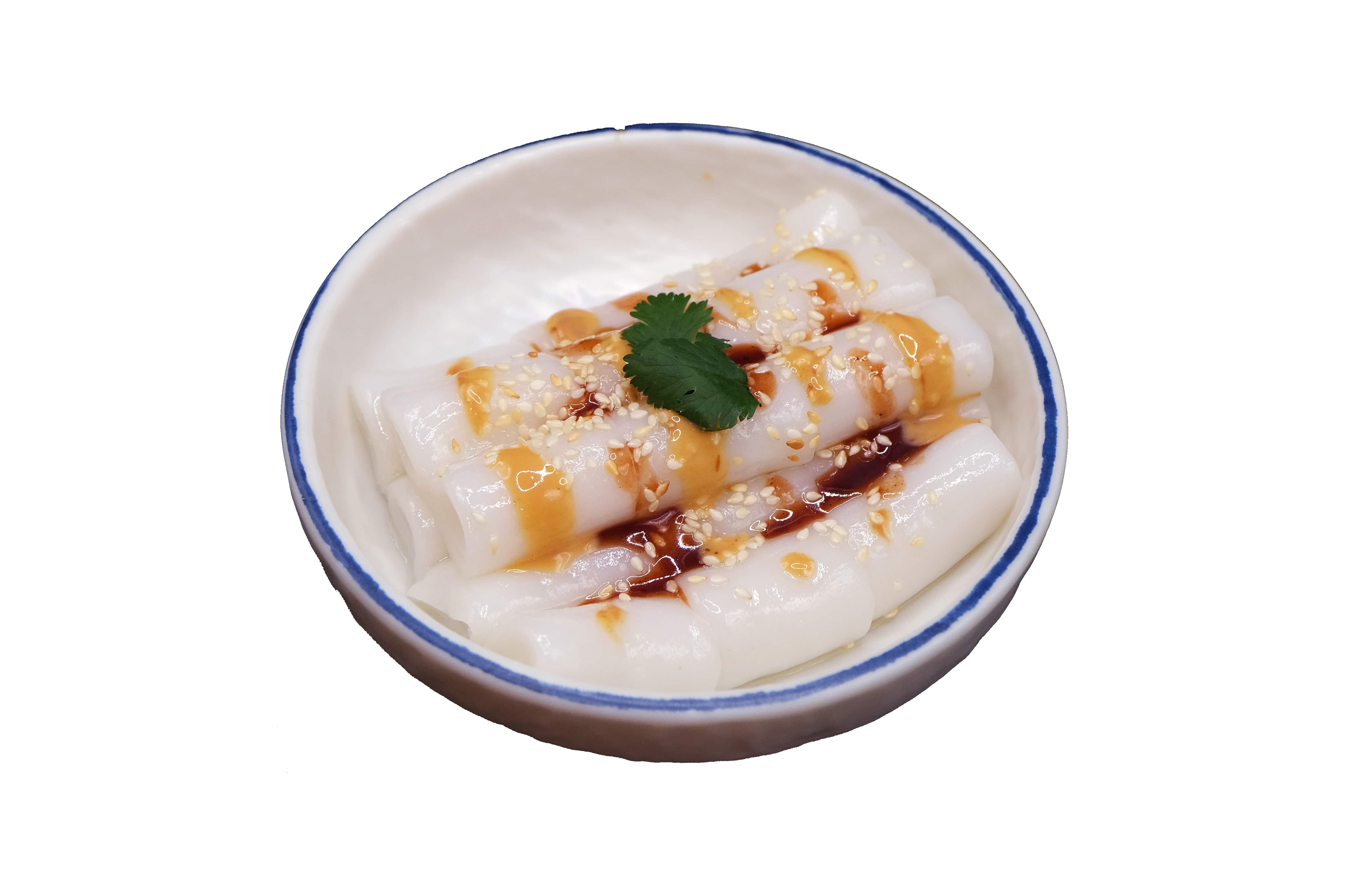Classic Plain Cheung Fun with Peanut & Hoi Sin Sauce 香滑砵仔腸