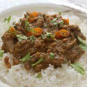 Ghee Rice with Beef Curry