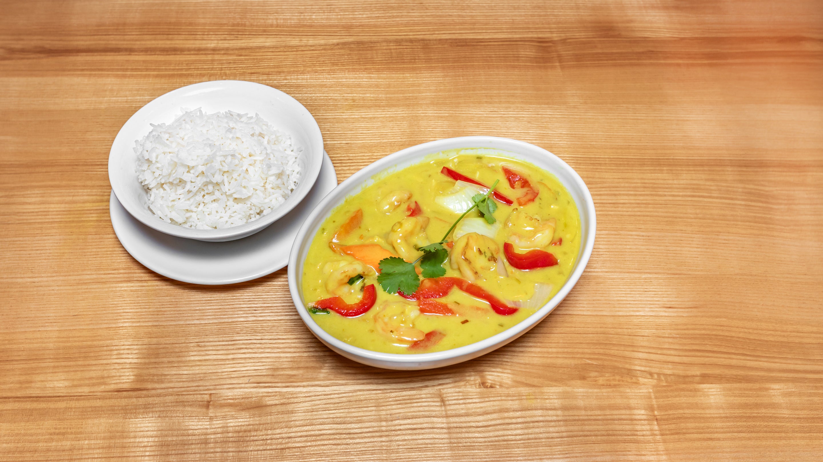 Prawns Coconut Curry (serve with rice)
