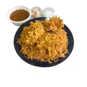 Arabic Rice with Crispy Chicken