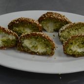 stuffed Falafel with cheese plate