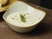 Cucumber and yogurt