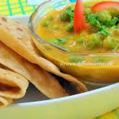 Chapati Green Peas Masala