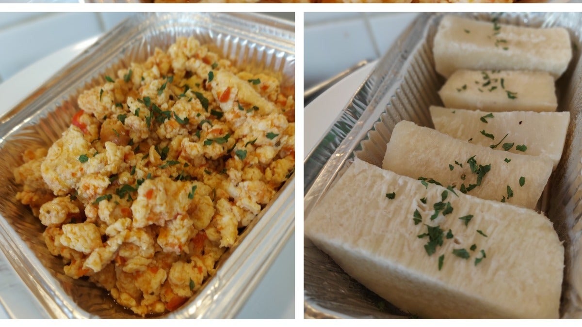 *Yam and Egg Sauce