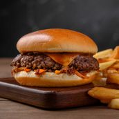 BBQ Bacon Burger & Fries