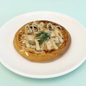 Pizza With Chicken And Mushrooms  