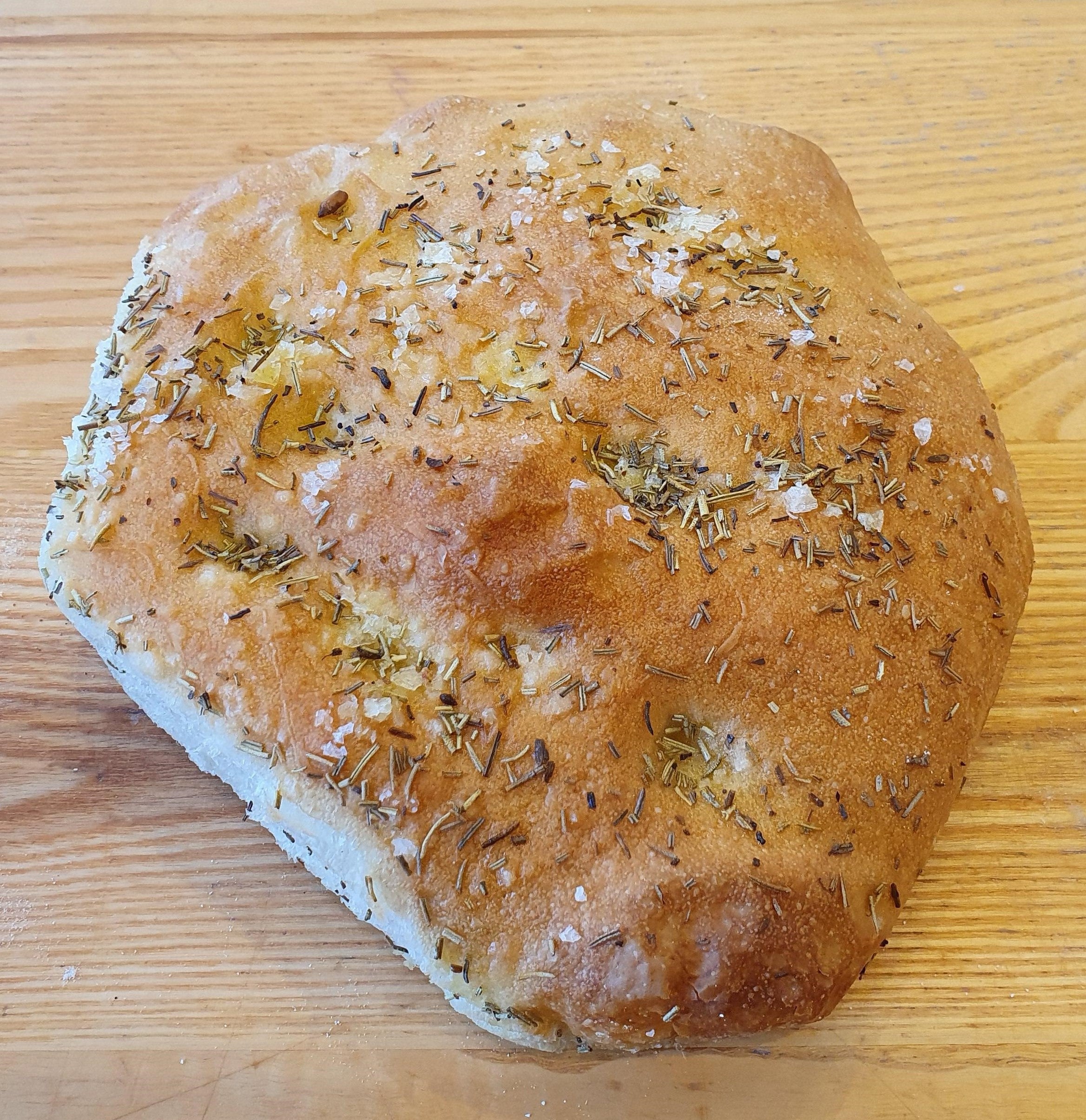Focaccia with Rosemary & Sea Salt