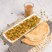 Egg Bhurji, tea and pratha