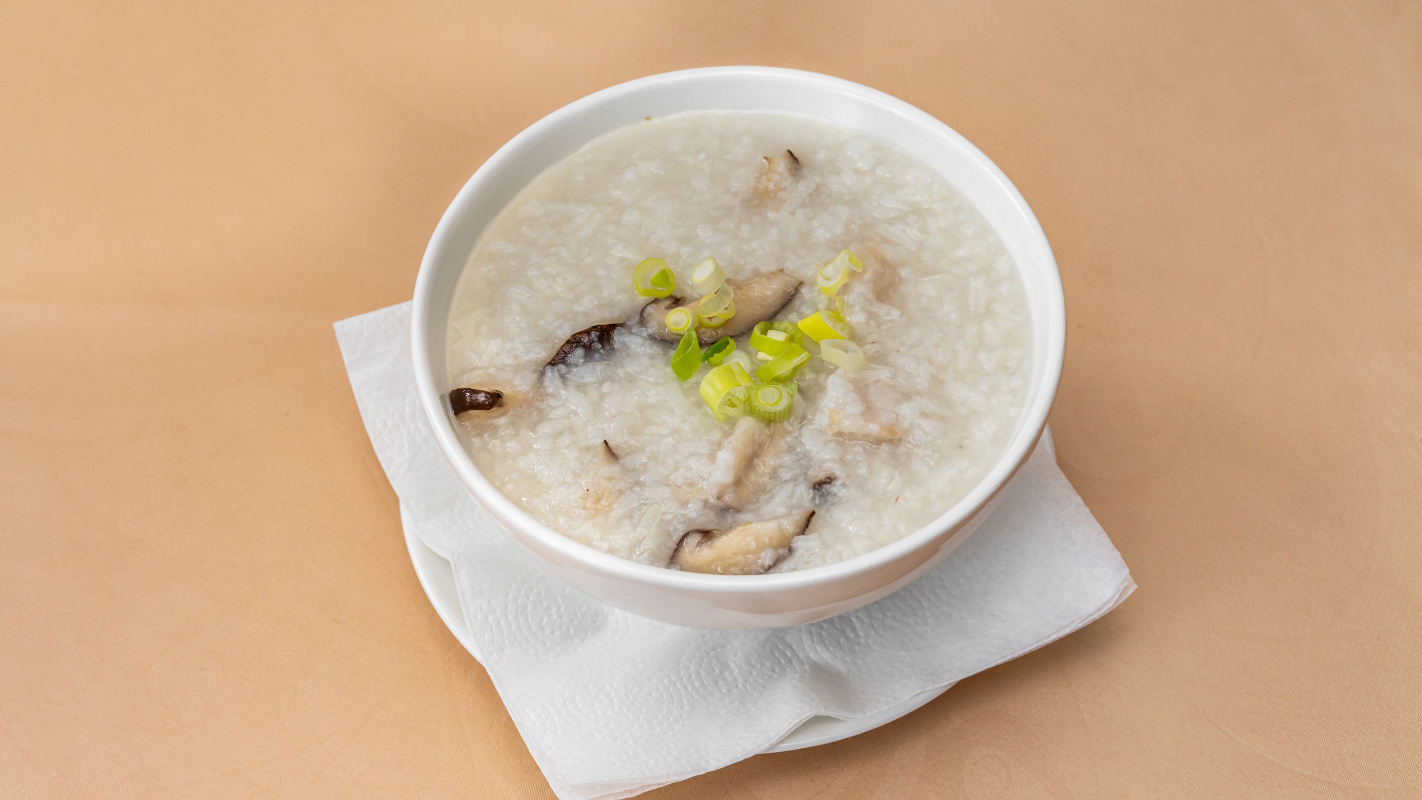 长寿香菇瘦肉粥 Shitake Mushroom Pork Porridge