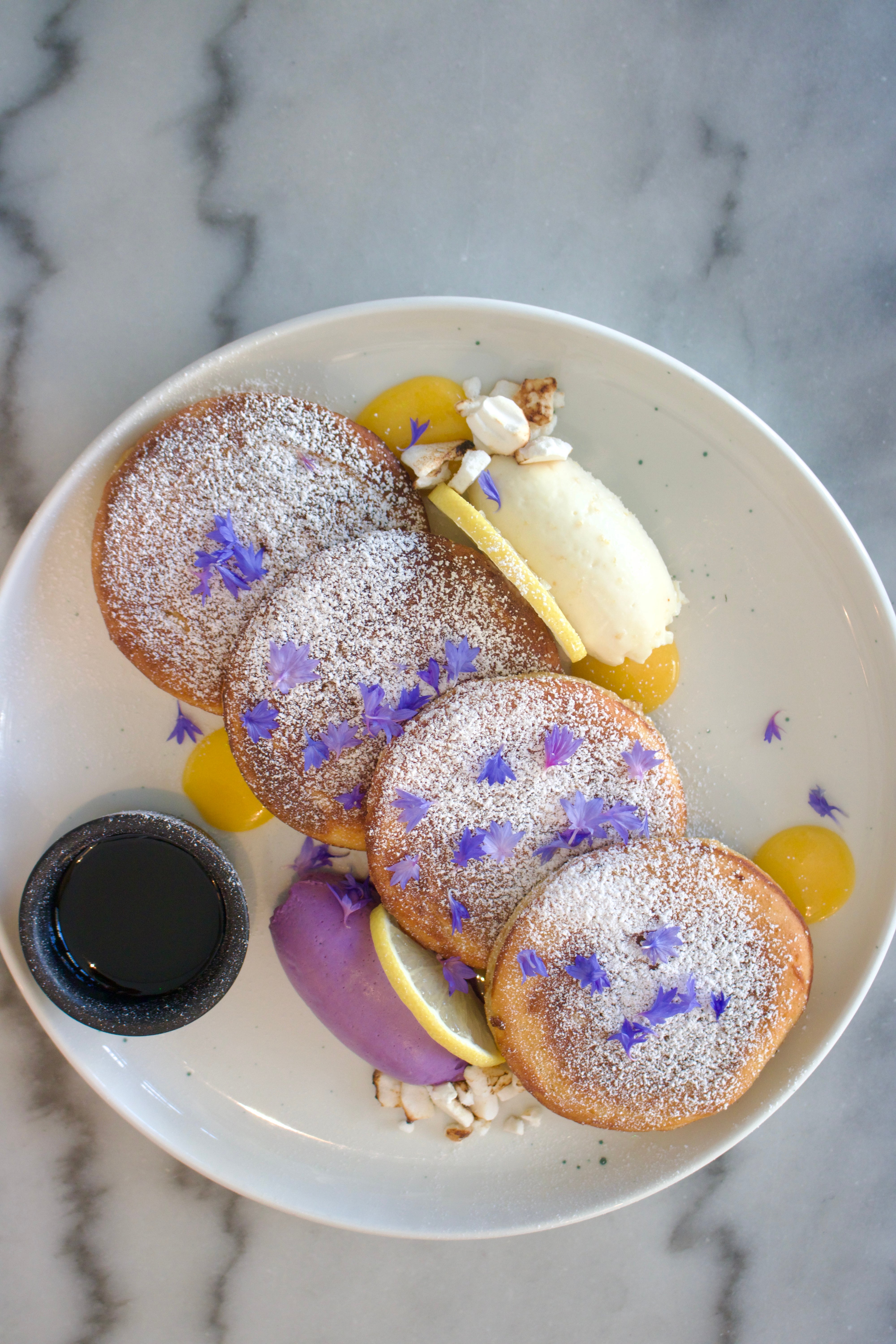 Ube & Lemon Pancakes