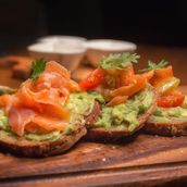 Smoked Avocado Salmon Toast - 4 Pieces
