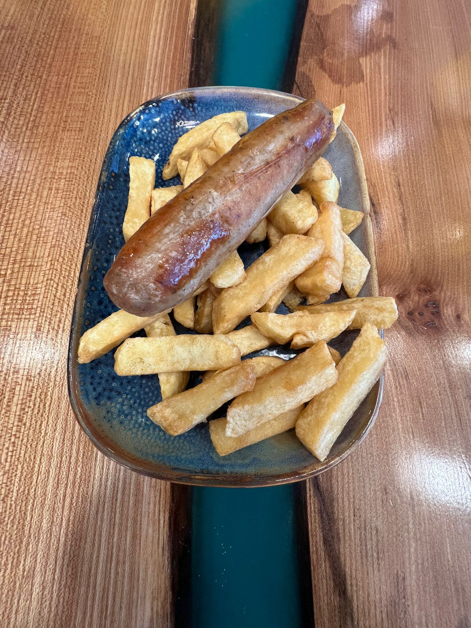 Sausage and Chips (plain)