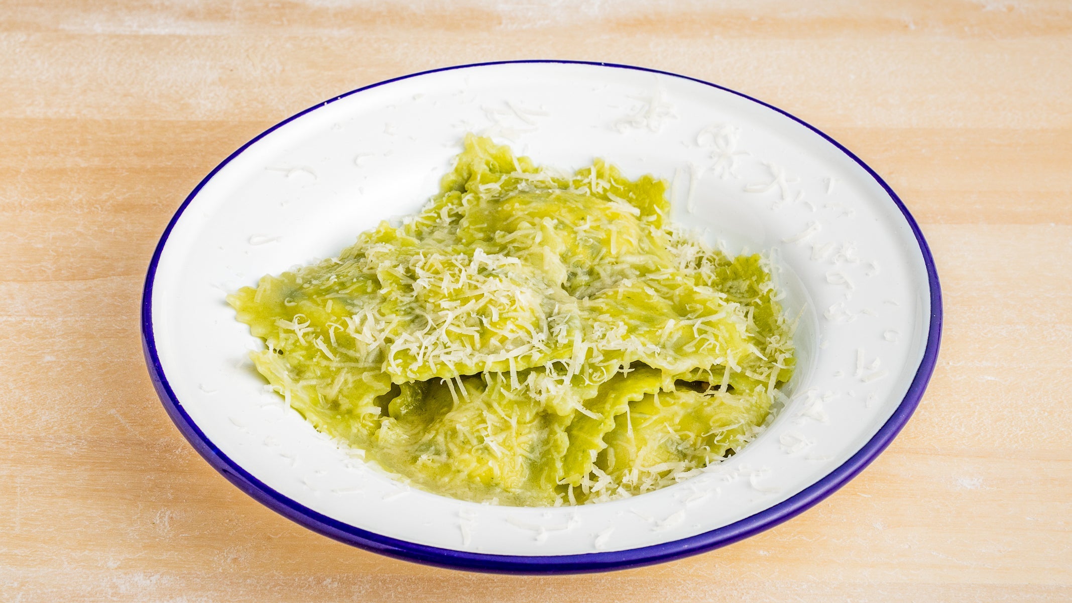 Mortadella, Pistachio and Ricotta Ravioli (1 Pack - 250g) (E) (G) (M) (Pistachios)