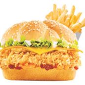 Chicken King Size Burger Combo