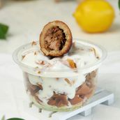Meat Kibbeh Fatteh With Chutney