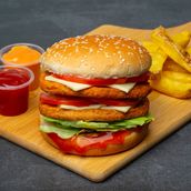 Double Chicken Burger