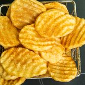 Fried Potato Sliced Broasted Plate