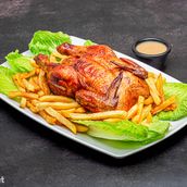 Half Lechon Manok With Fries