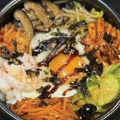Korean Mixed seafood Bibimbap