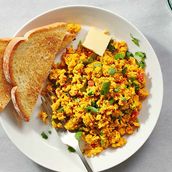 Egg Bhurji with Bread