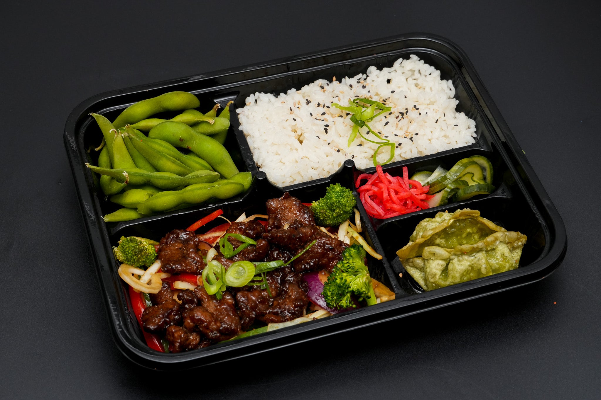 Beef Garlic Teriyaki Bento