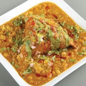 Chole Samosa Chaat