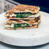 Grilled Halloumi and Zaatar Sandwich