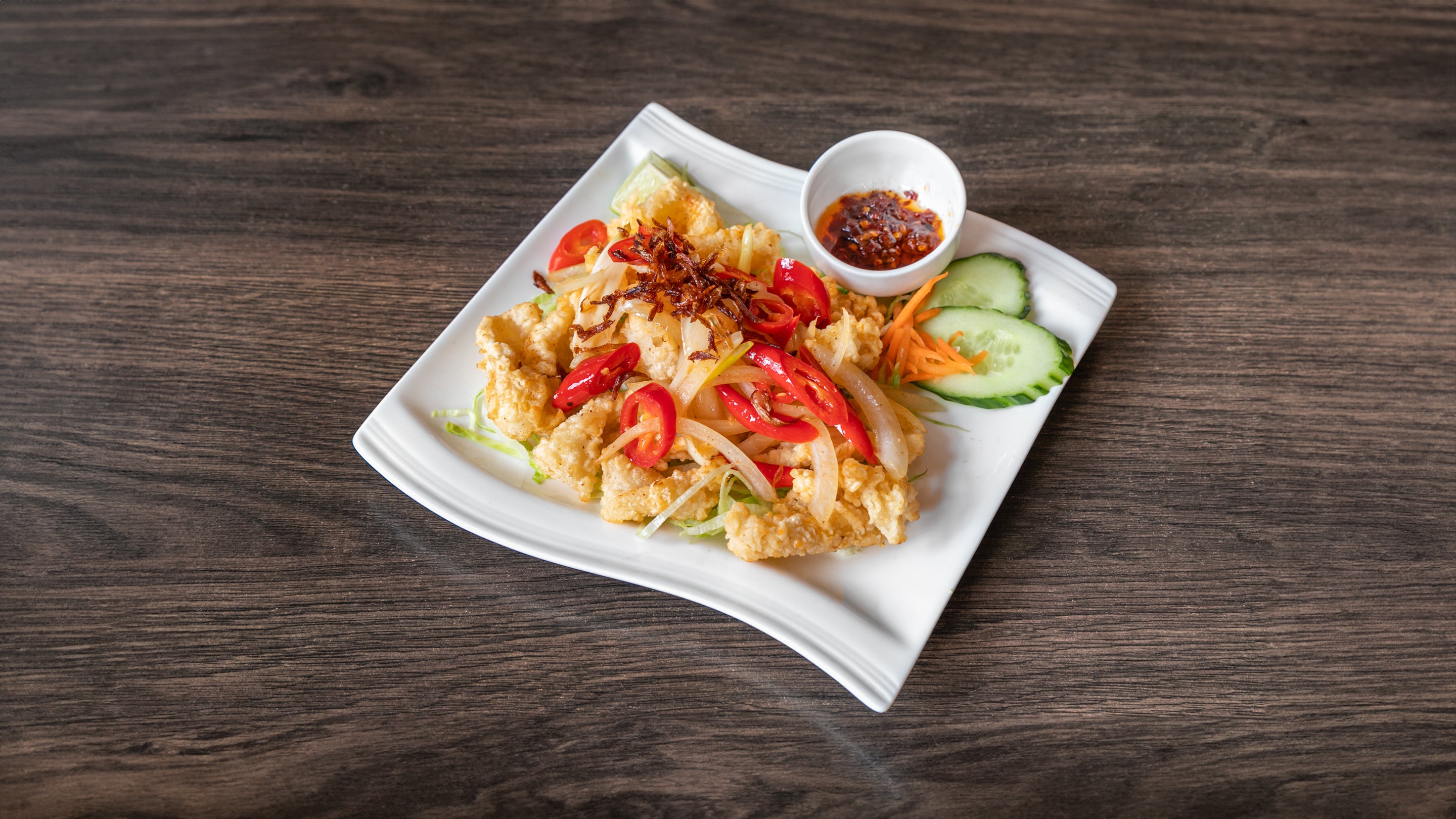 Salt and Pepper Squid (Mực Rang Muôí) (Gluten Free)