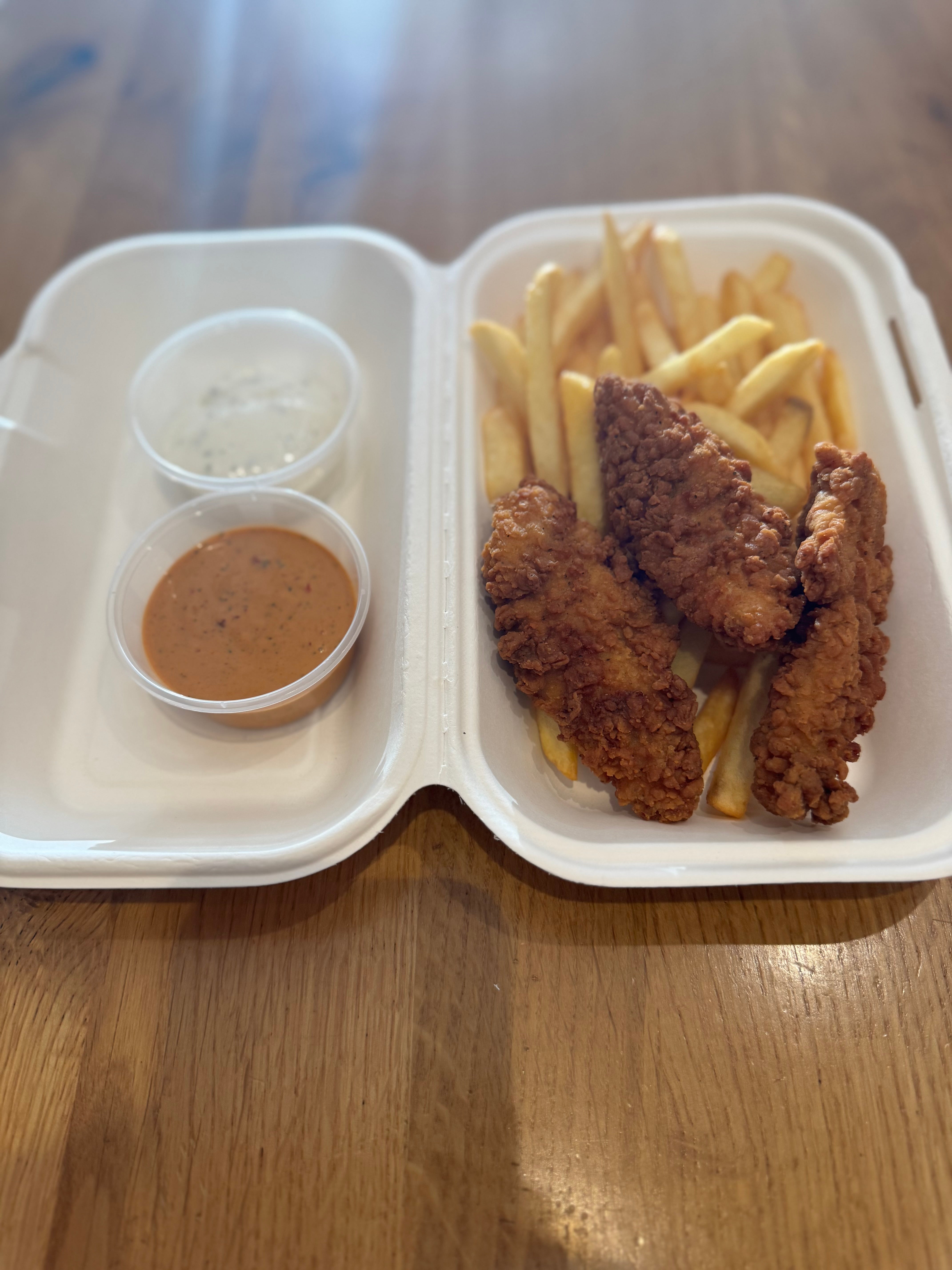 3 Chicken Strips with Chips