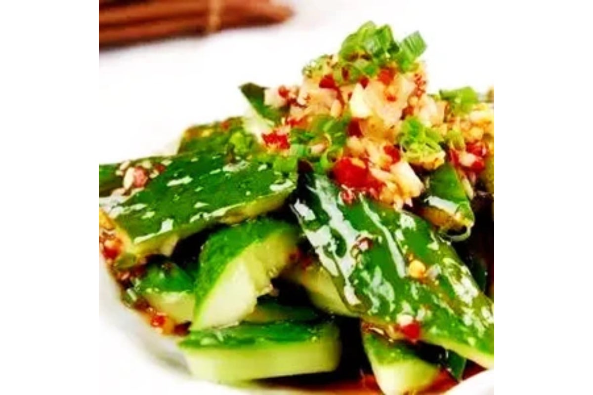 5 - Cucumber in Chilli Oil (Spicy) 紅油黃瓜