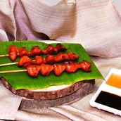 Barbeque Chicken Ass Served With Vinegar And Soy