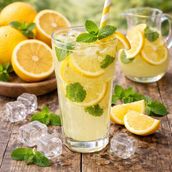 Fresh Lemon Mint Juice🍋🌿🍹عصير ليمون بالنعناع طازج