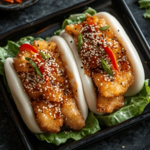 Crispy Chicken Bao Bun