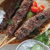 Grilled Plant-Based Kofta Skewers