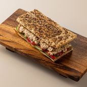Sandwich With Tuna Riet And Capers