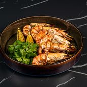 Grilled Shrimps With Lemon And Coriander