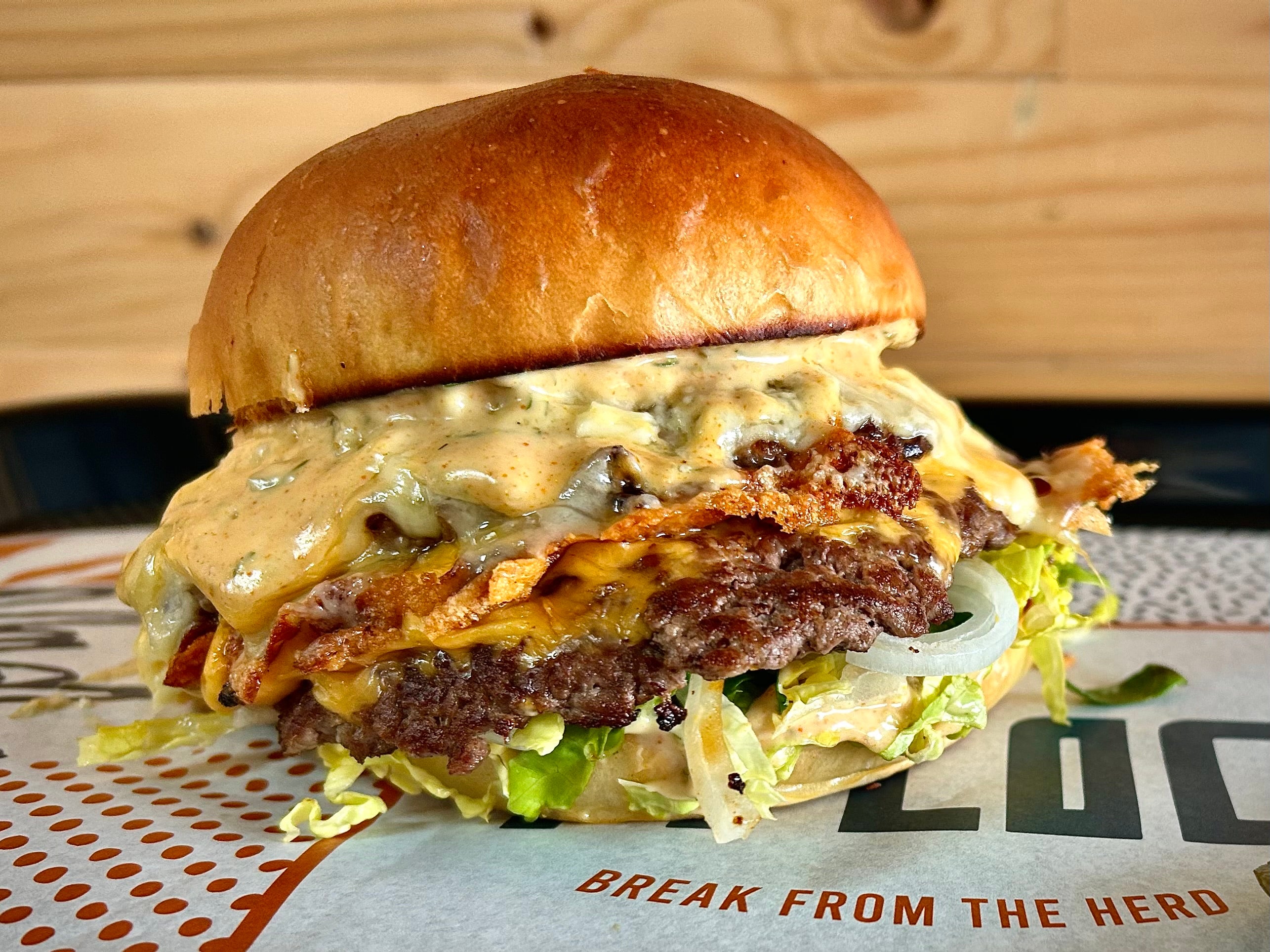Bacon + Double Cheese Hamburger