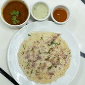Oothappam Onions And Tomatoes