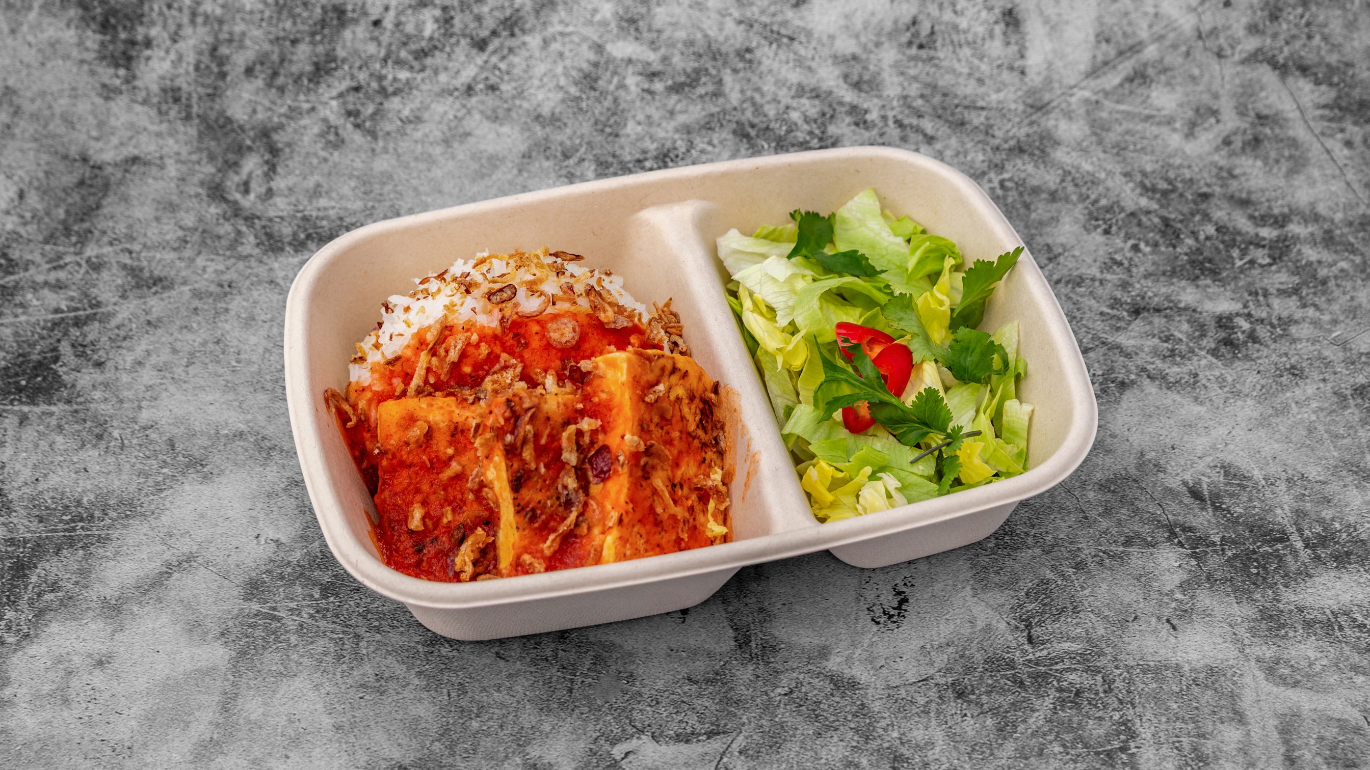 Tofu Tomato Rice / Đậu Sốt Cà Chua