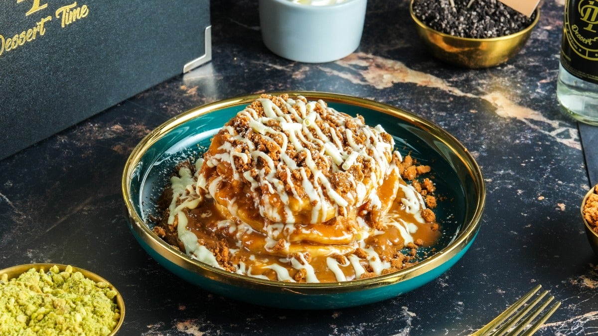 Lotus Biscoff Pancake Stack