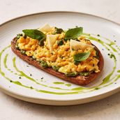 Creamy Pesto Scramble